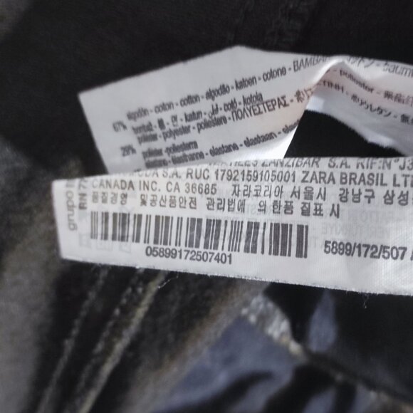 Zara Denim women's size 8 camo colour and pattern Moto style jeans - Picture 8 of 15